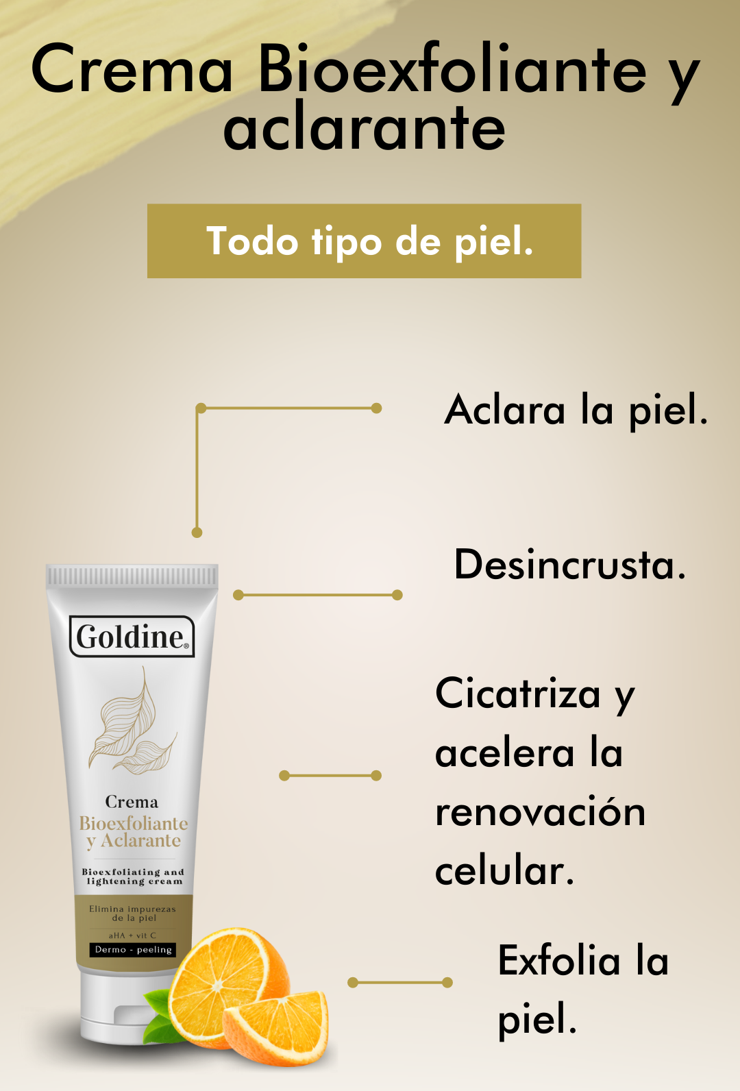 Crema Bioexfoliante y aclarante 60gr